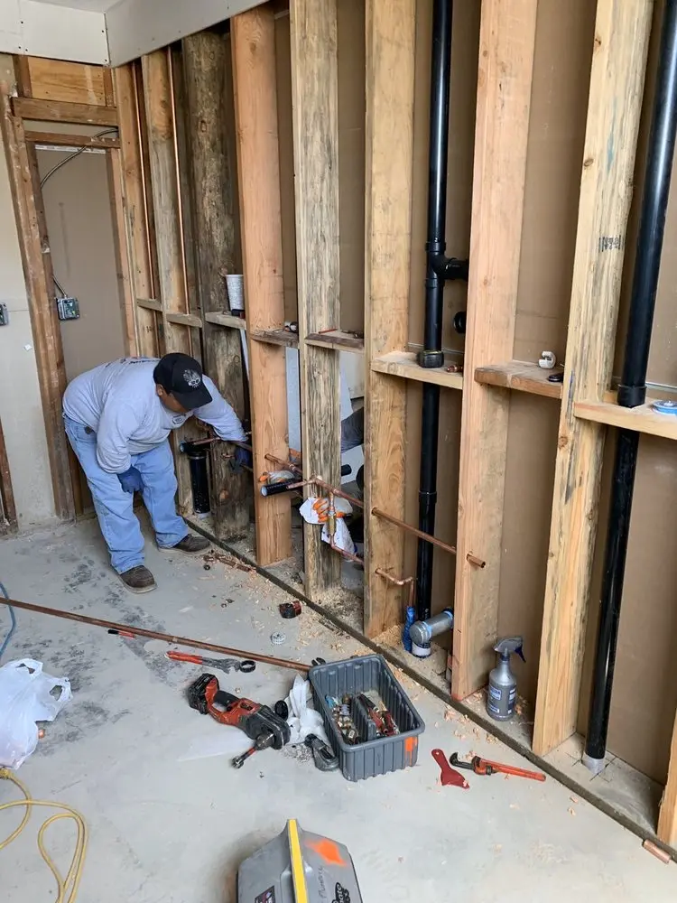 Commercial rough-in plumbing for Water Heater Replacement in Mendon